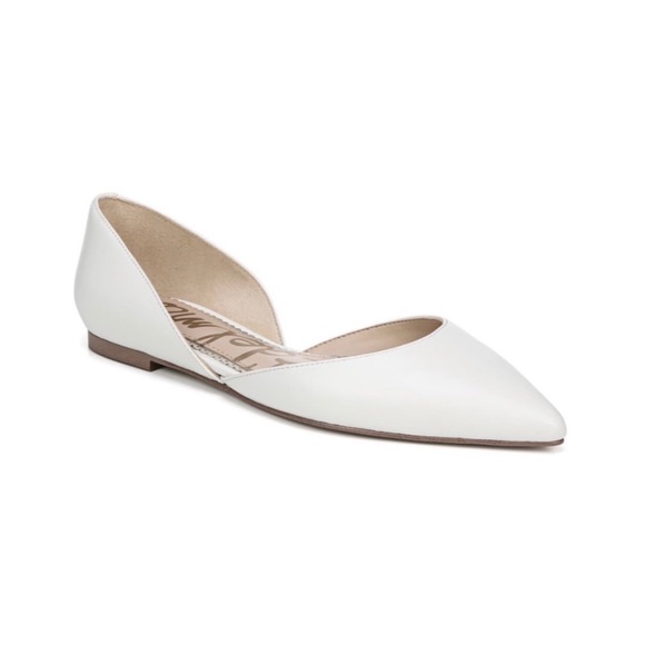 Sam Edelman Shoes - Sam Edelman D’Orsay Flats Pointed Toe White Size 9 NEW